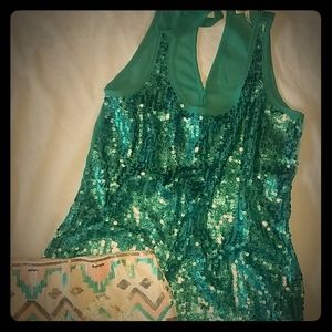 sequin tank